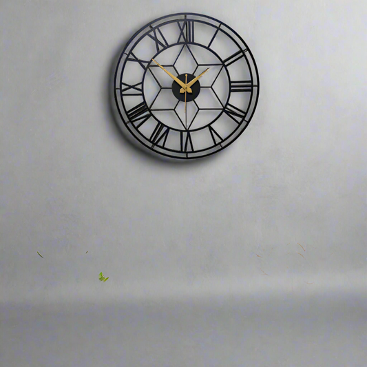 Stylish Roman Number Metal Wall Clock