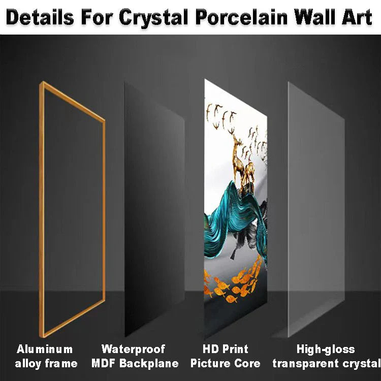 Majestic Horse - Crystal Painting With LED Light - 24x48 Inch