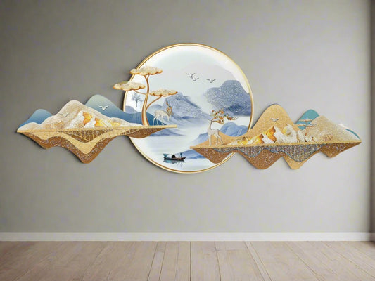 Calming Wilderness: Crystal Wall Decor With Led Lighting