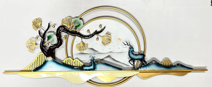 Tree and Deer Metal Wall Art – A Tranquil Forest
