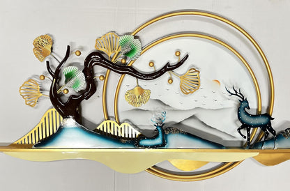 Tree and Deer Metal Wall Art – A Tranquil Forest