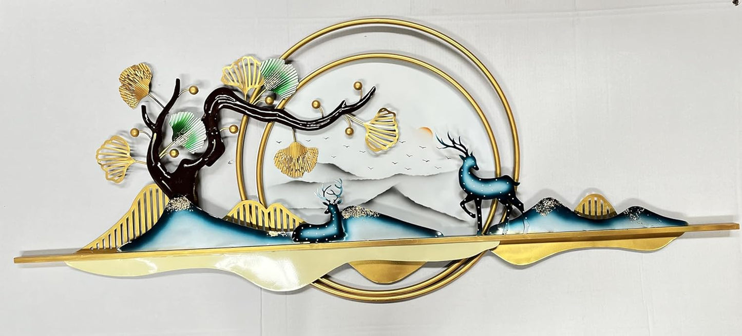 Tree and Deer Metal Wall Art – A Tranquil Forest