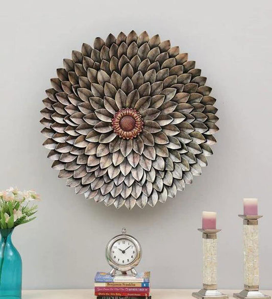 Graceful Flower Design Metal Wall Art