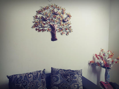 Bird on Tree Design Metal Wall Art