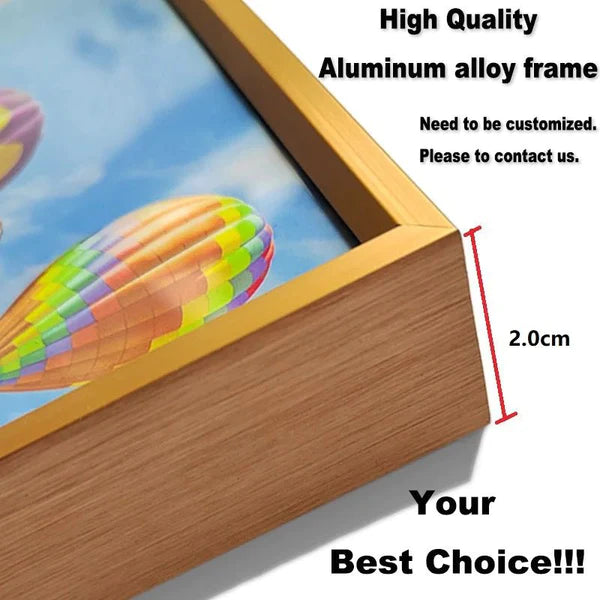 Premium Crystal Glass Painting With Metal Framing