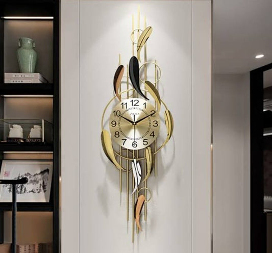 Aquatic Elegance Metal Wall Clock