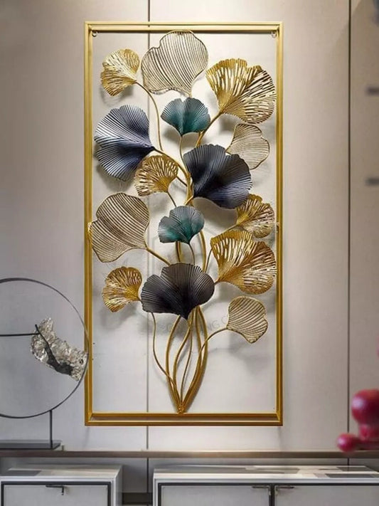 Creative Leaf Metal Wall Art Panel