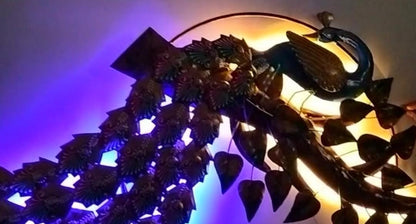 Beautiful  Peacock Wall Decor With LED