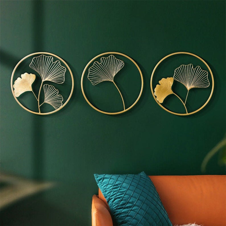 Rustic Gold Metal Wall Art