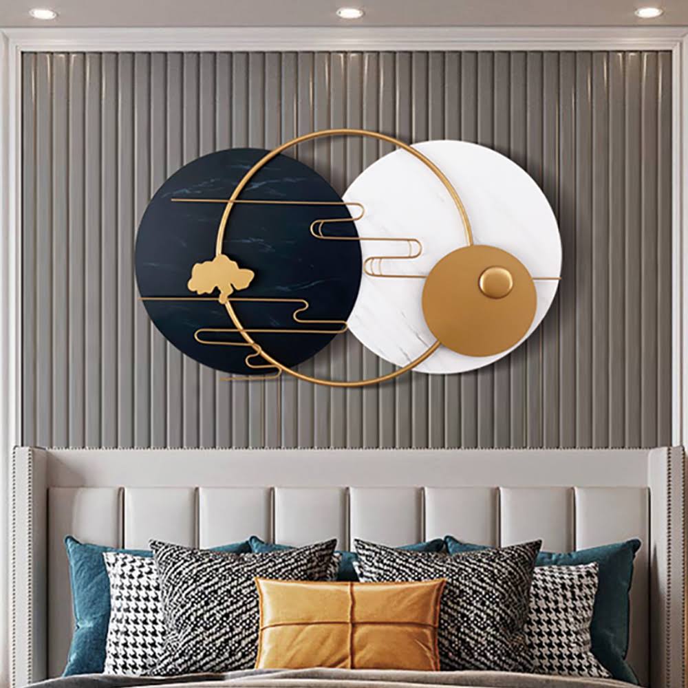 Premium Black & White Metal Wall Art